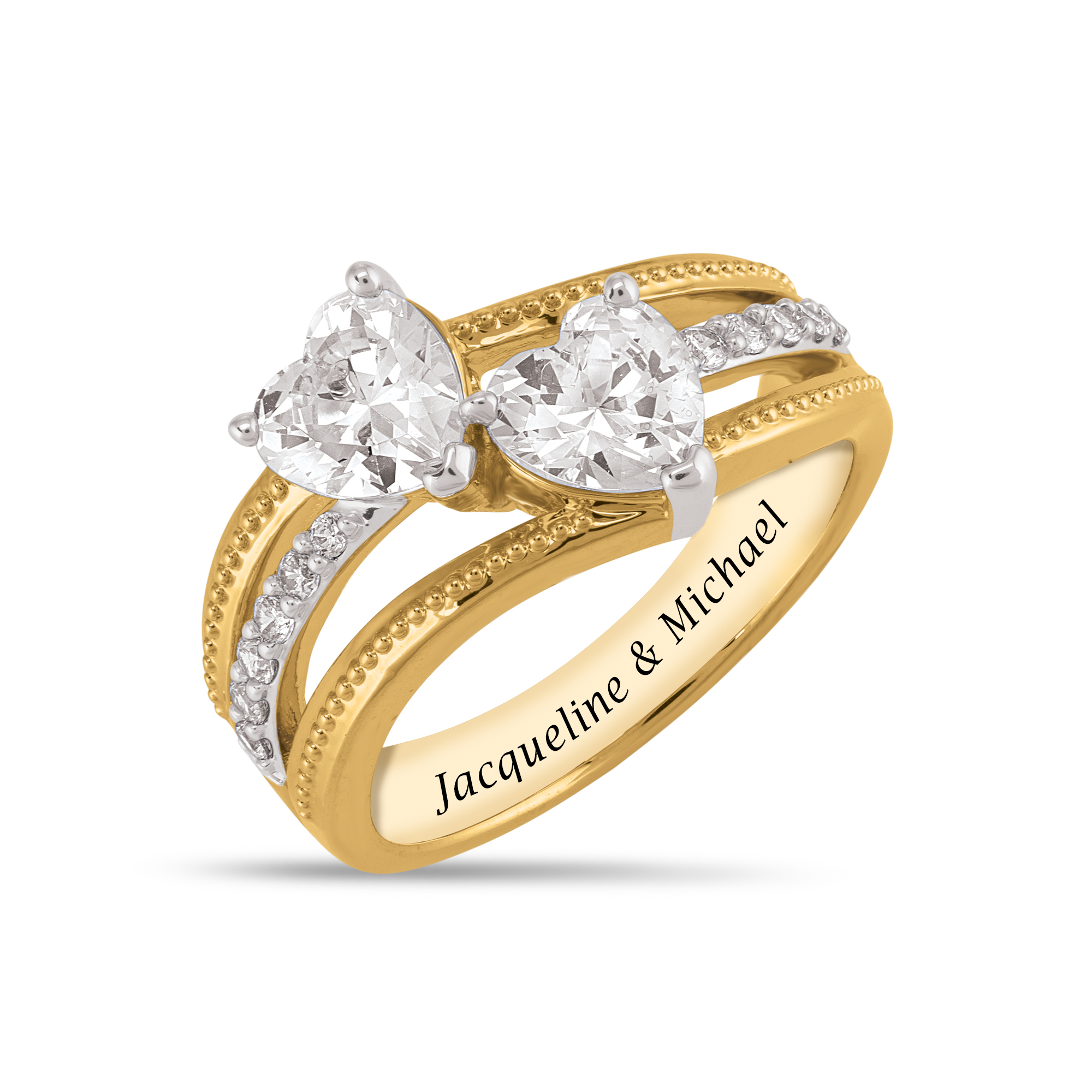 Two Hearts, Forever Together Ring